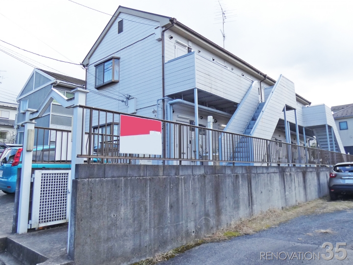 ホワイト×ダークグレー、1R X 12戸の空室対策リフォーム神奈川県横浜市、BEFORE4