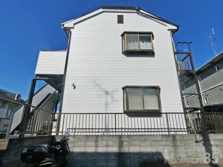 ホワイト×ダークグレー、1R X 12戸の空室対策リノベーション神奈川県横浜市、AFTER3
