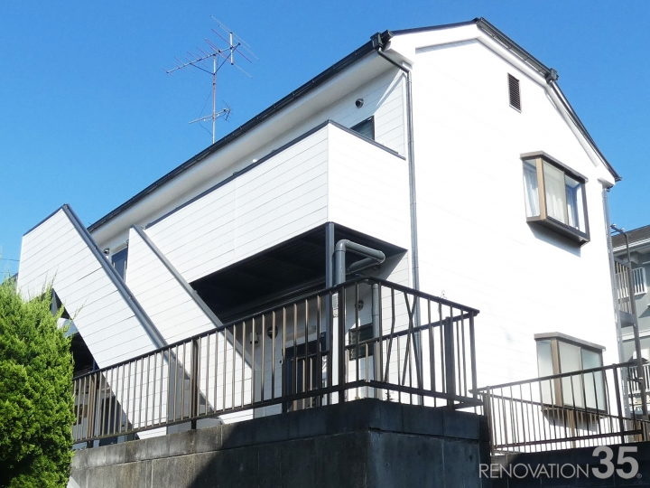 ホワイト×ダークグレー、1R X 12戸の空室対策リノベーション神奈川県横浜市、AFTER2