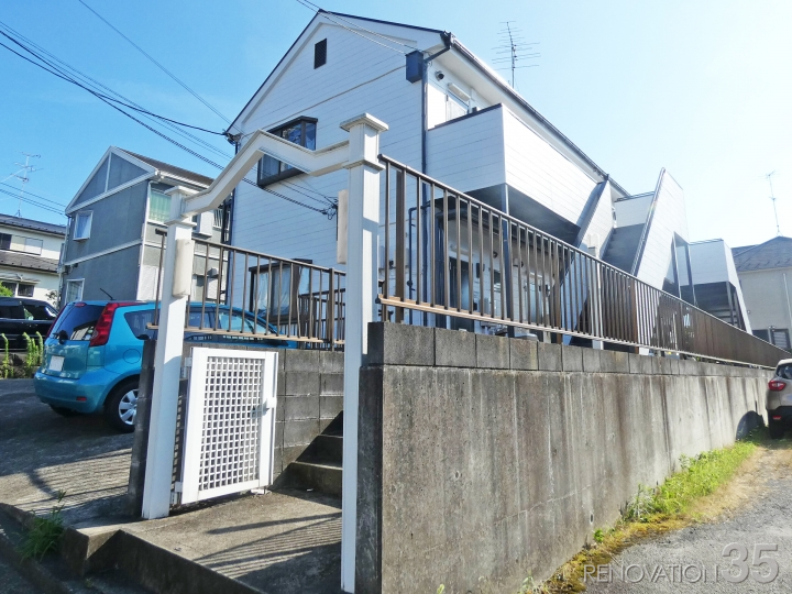 ホワイト×ダークグレー、1R X 12戸の空室対策リノベーション神奈川県横浜市、AFTER4