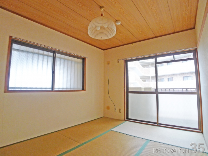 和紙風クロスでモダンな和室、3DKの空室対策リフォーム埼玉県川越市、BEFORE2