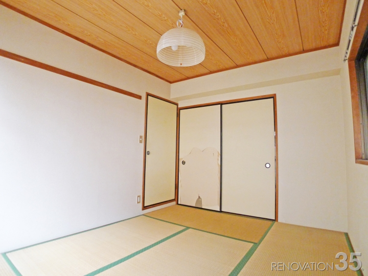和紙風クロスでモダンな和室、3DKの空室対策リフォーム埼玉県川越市、BEFORE3