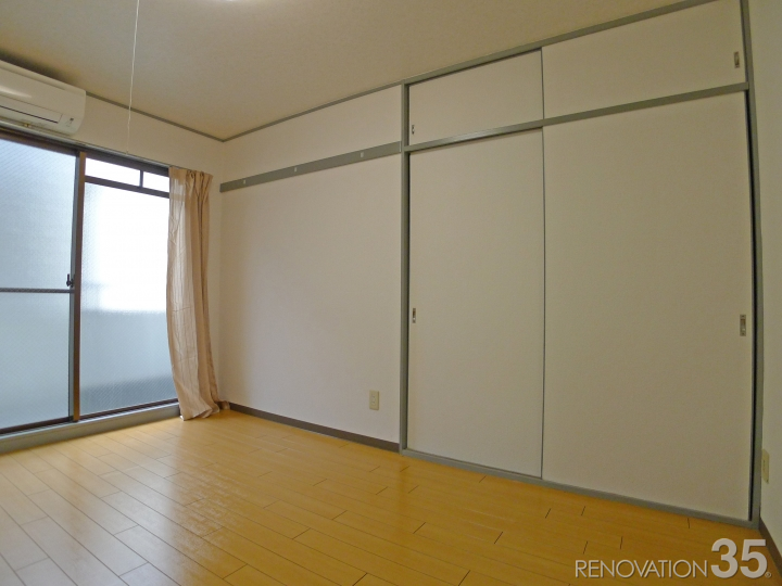 木目調×2カラーでお洒落ナチュラルなお部屋、1Kの空室対策リフォーム東京都調布市、BEFORE4