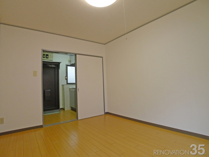 木目調×2カラーでお洒落ナチュラルなお部屋、1Kの空室対策リフォーム東京都調布市、BEFORE3