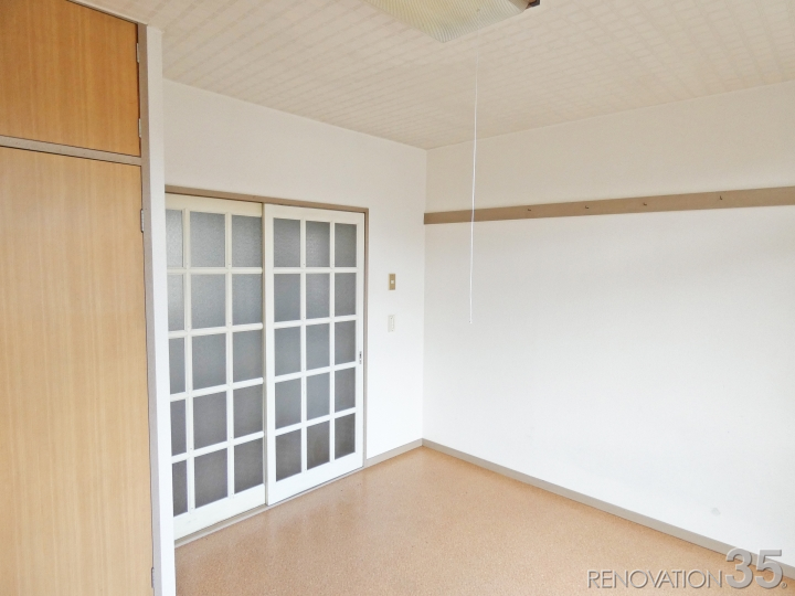 木目調が作り出すナチュラル空間、1Kの空室対策リフォーム千葉県松戸市、BEFORE3
