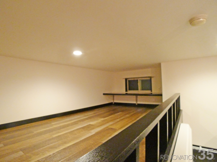 石目調×木目調、1K+ロフト → 1R+ロフトの空室対策リノベーション東京都板橋区、AFTER4