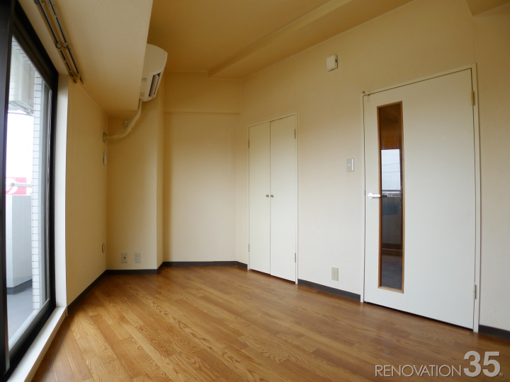 白木風フロアタイル×グレイッシュ　、1Kの空室対策リフォーム神奈川県横浜市、BEFORE3