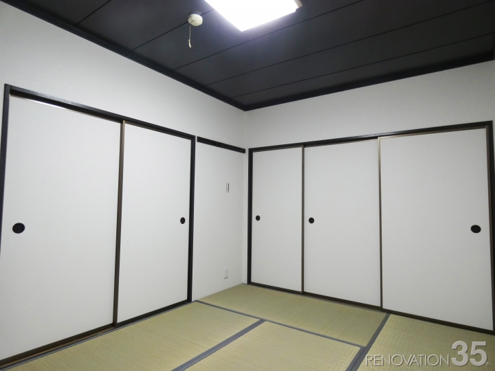 スタイリッシュな和の空間、2DKの空室対策リノベーション神奈川県平塚市、AFTER4