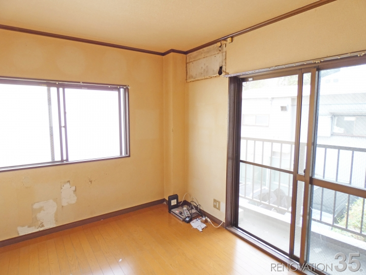 カラフル木目調が作る清潔空間、1Kの空室対策リフォーム神奈川県横浜市、BEFORE2