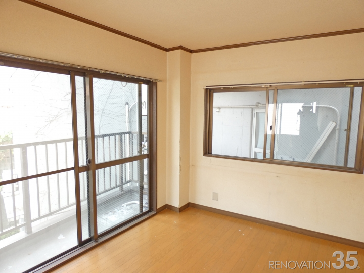 カラフル木目調が作る清潔空間、1Kの空室対策リフォーム神奈川県横浜市、BEFORE4