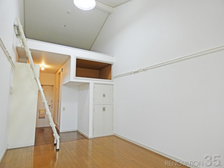 ダークカラーで作るロフト付1R、1R+ロフトの空室対策リフォーム神奈川県藤沢市、BEFORE2