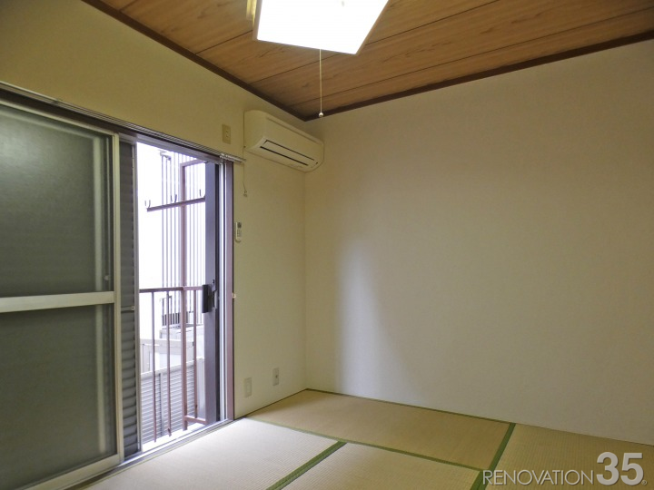 コルク柄×1K、1Kの空室対策リフォーム東京都品川区、BEFORE2