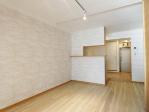 リノベーション施工事例、東京都港区の1R施工後