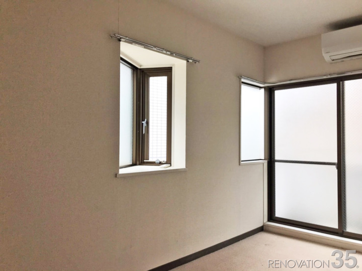 紺×白の現代風シンプル空間、1Rの空室対策リフォーム東京都渋谷区、BEFORE4