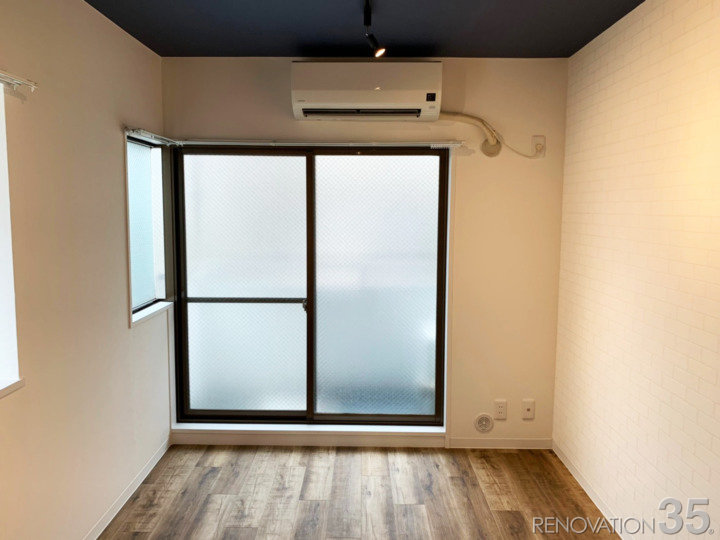 紺×白の現代風シンプル空間、1Rの空室対策リノベーション東京都渋谷区、AFTER5
