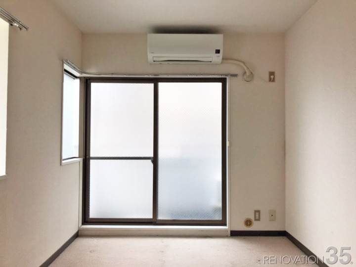 紺×白の現代風シンプル空間、1Rの空室対策リフォーム東京都渋谷区、BEFORE5