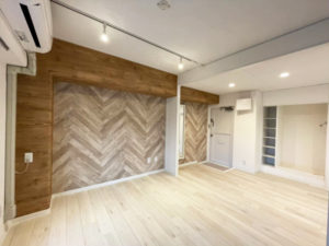 リノベーション施工事例、東京都新宿区の1R施工後