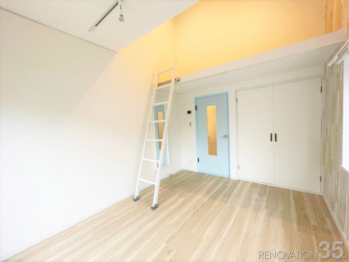 色とりどりの木目と暮らす、1K+ロフトの空室対策リノベーション埼玉県朝霞市、AFTER3