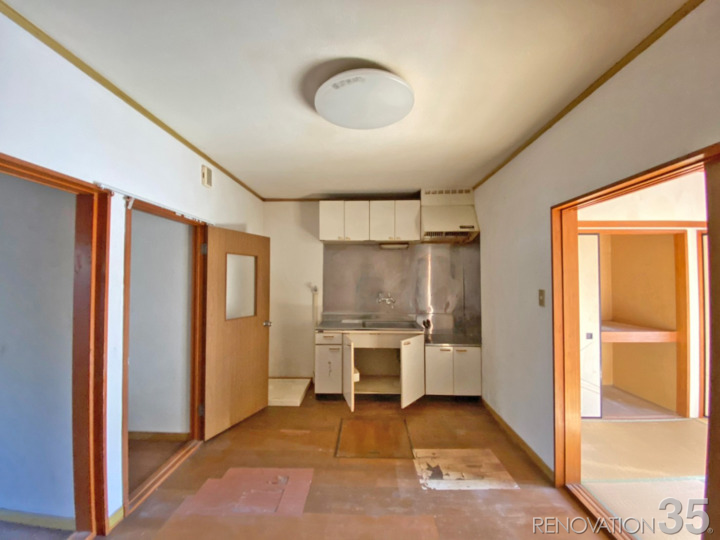 2本の柱と暮らす部屋、1Kの空室対策リフォーム千葉県柏市、BEFORE5