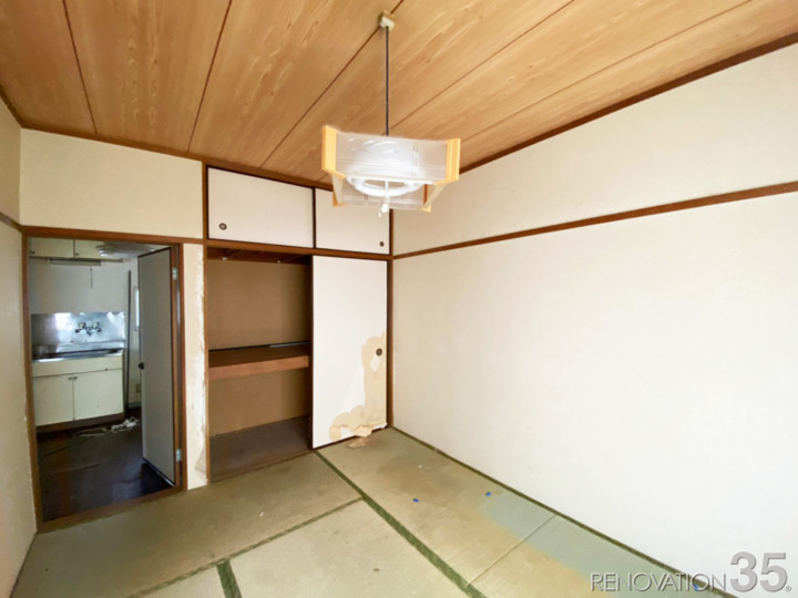 さわやかな暮らしをブルーとホワイトで、2DKの空室対策リフォーム千葉県松戸市、BEFORE5