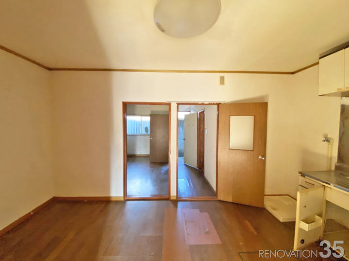 2本の柱と暮らす部屋、1Kの空室対策リフォーム千葉県柏市、BEFORE4