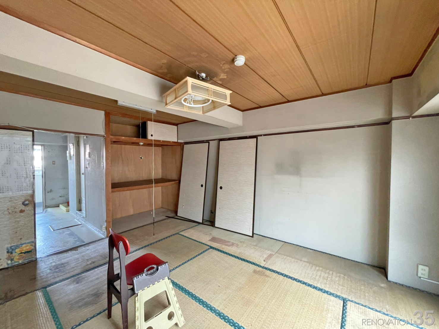 明かり窓の扉と暮らす、1Kの空室対策リフォーム神奈川県横浜市、BEFORE2