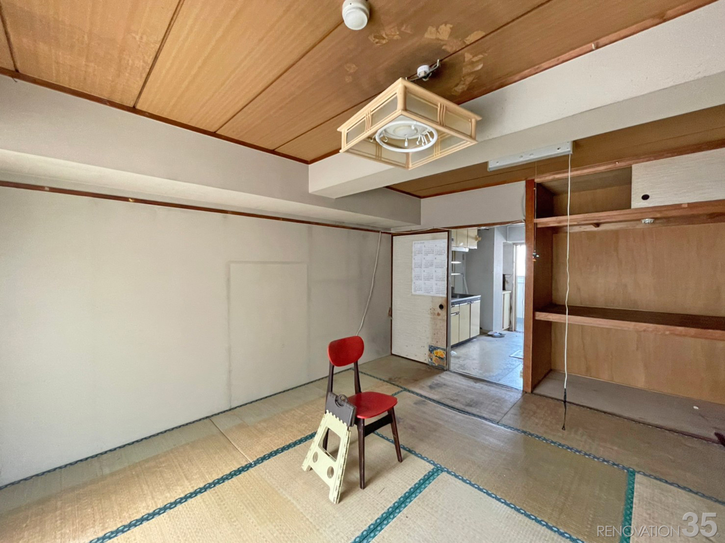 明かり窓の扉と暮らす、1Kの空室対策リフォーム神奈川県横浜市、BEFORE1