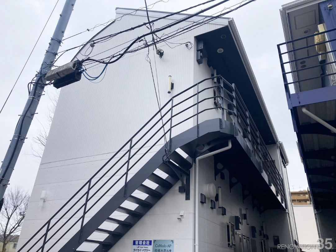 清潔感のある白塗装、1K X 6戸の空室対策リノベーション神奈川県相模原市、AFTER4