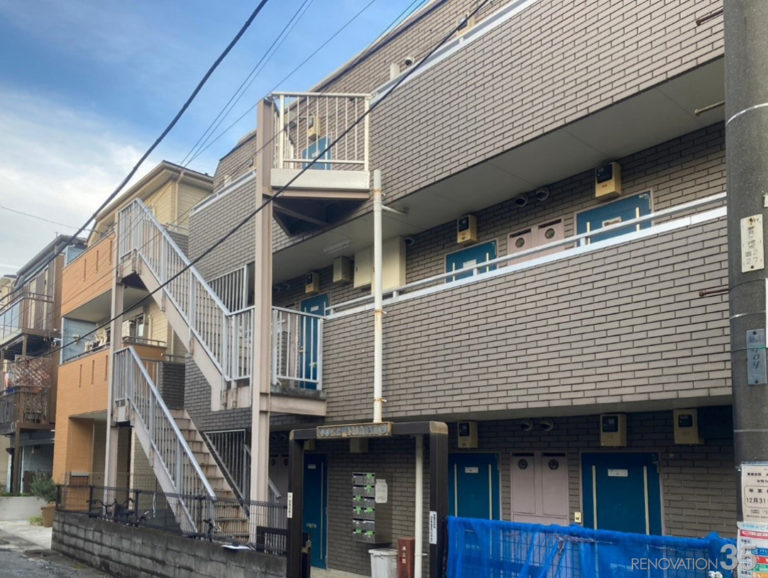 リフォーム施工事例、神奈川県川崎市の1R X 12戸施工前