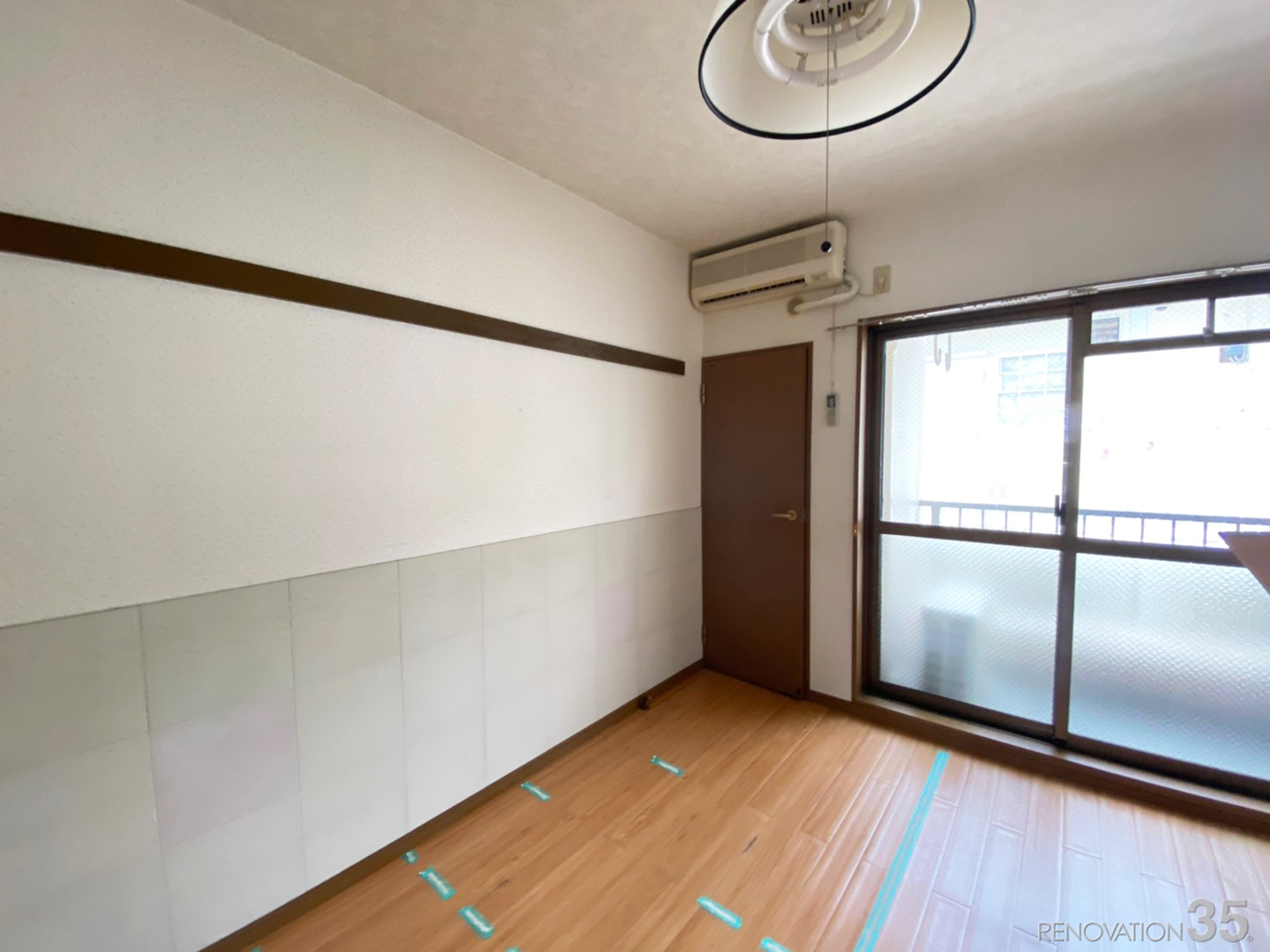 パステルカラー×ヘリンボーン、1Kの空室対策リフォーム神奈川県、BEFORE4