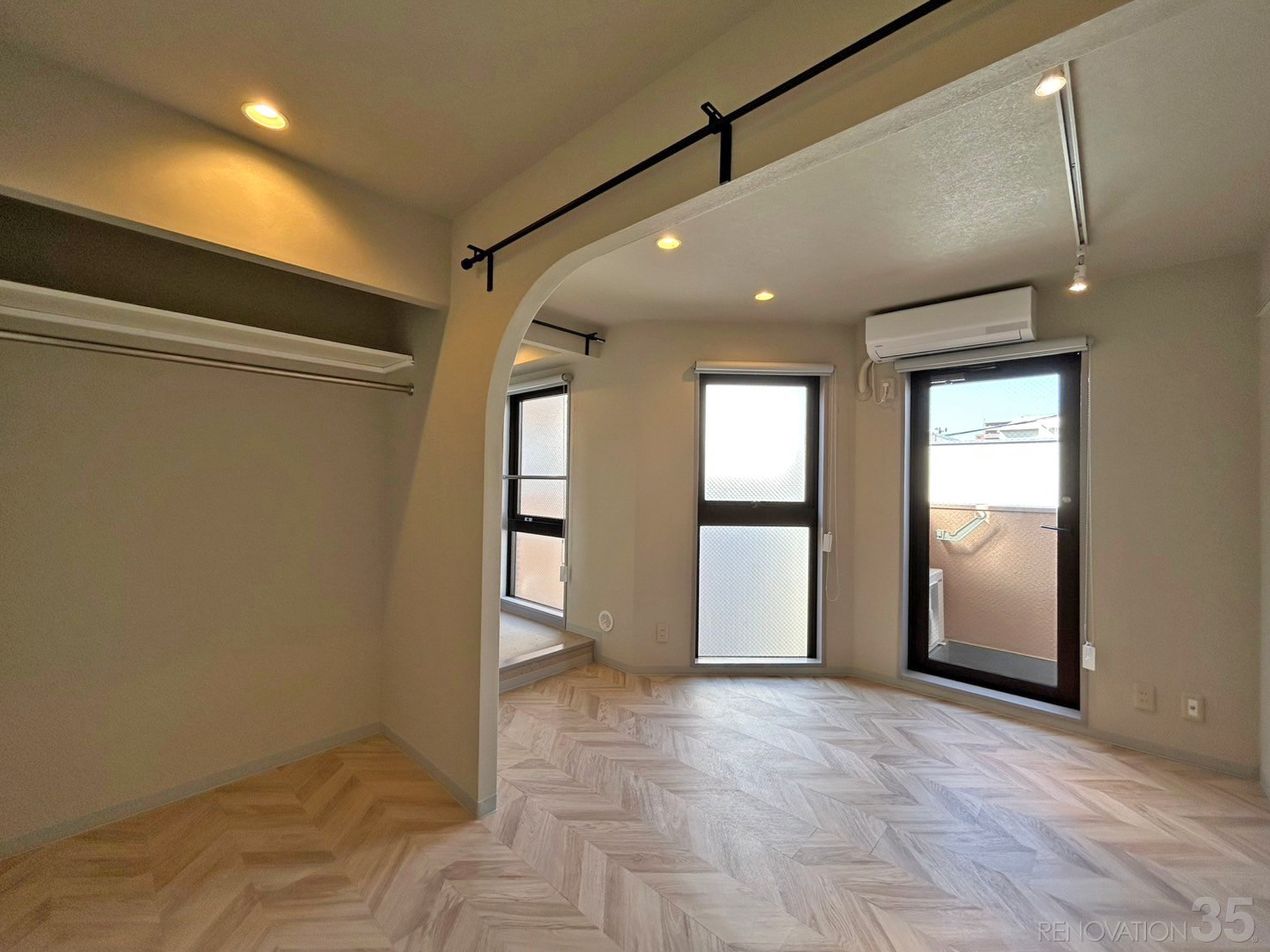 広がる欧風空間、1Rの空室対策リノベーション東京都練馬区、AFTER2