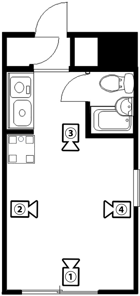 東京都北区1R19㎡の図面写真
