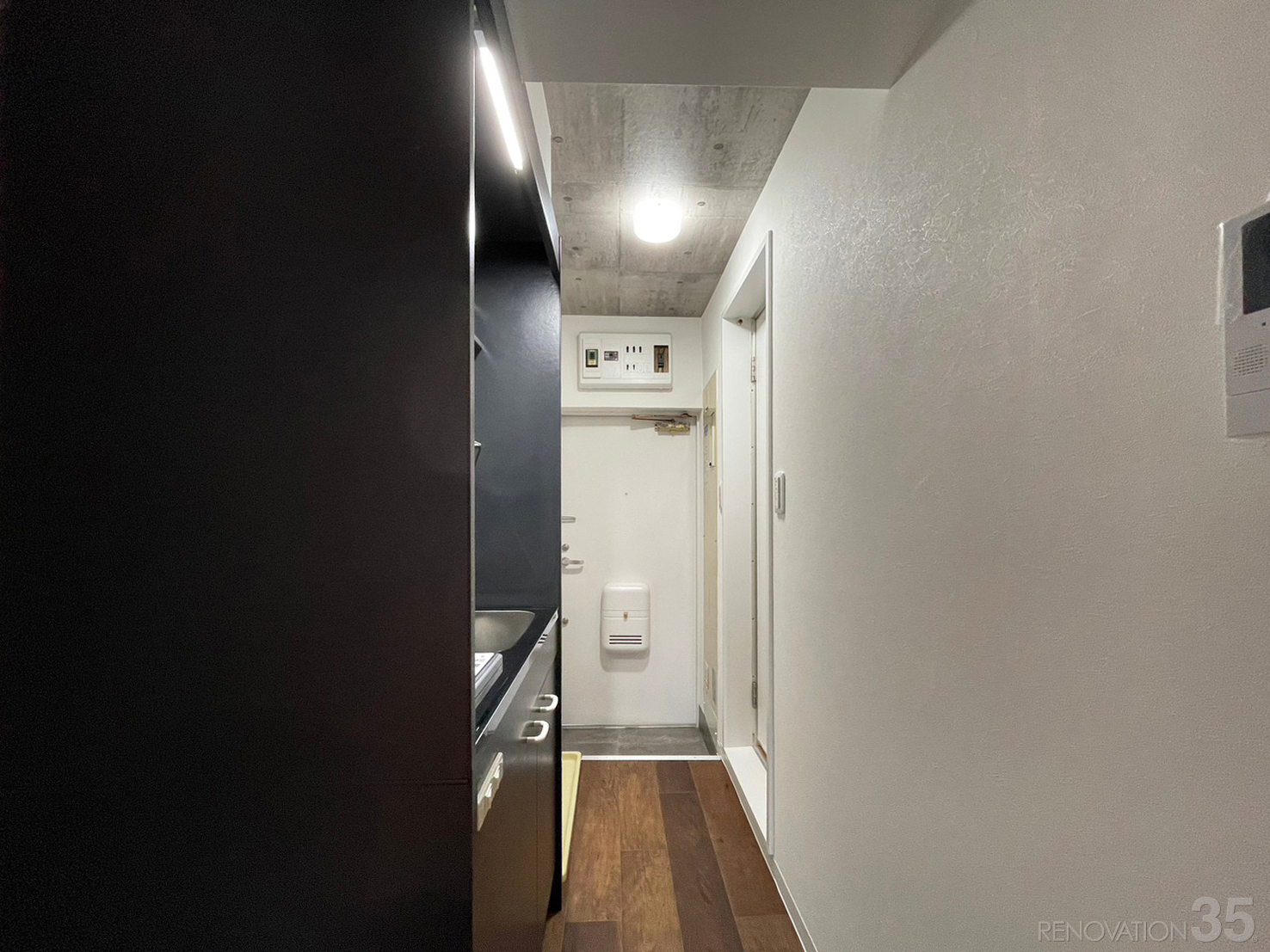 シンプルでスタイリッシュな空間、1Rの空室対策リノベーション東京都墨田区、AFTER3