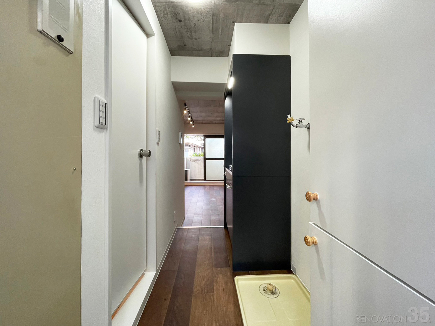 シンプルでスタイリッシュな空間、1Rの空室対策リノベーション東京都墨田区、AFTER4