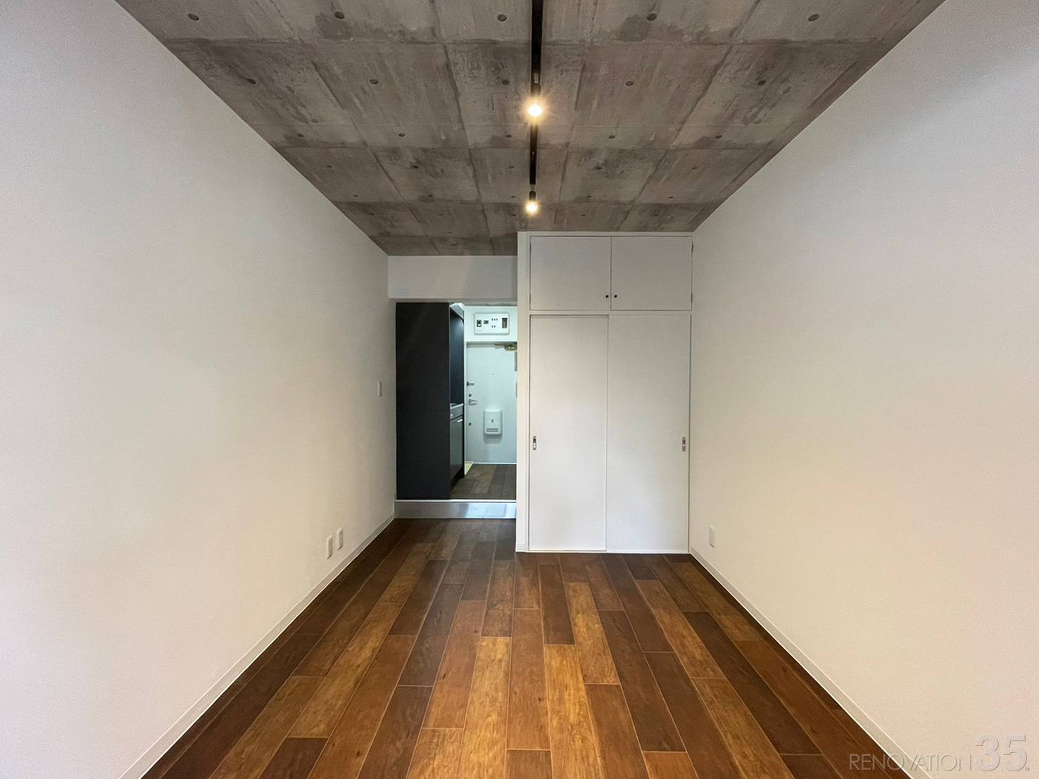 シンプルでスタイリッシュな空間、1Rの空室対策リノベーション東京都墨田区、AFTER2