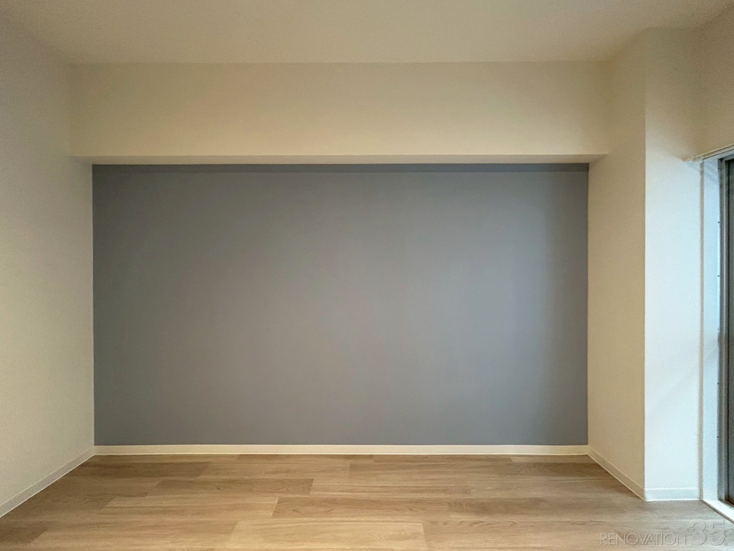 爽やかなアイスブルー空間、1Kの空室対策リノベーション神奈川県相模原市、AFTER3