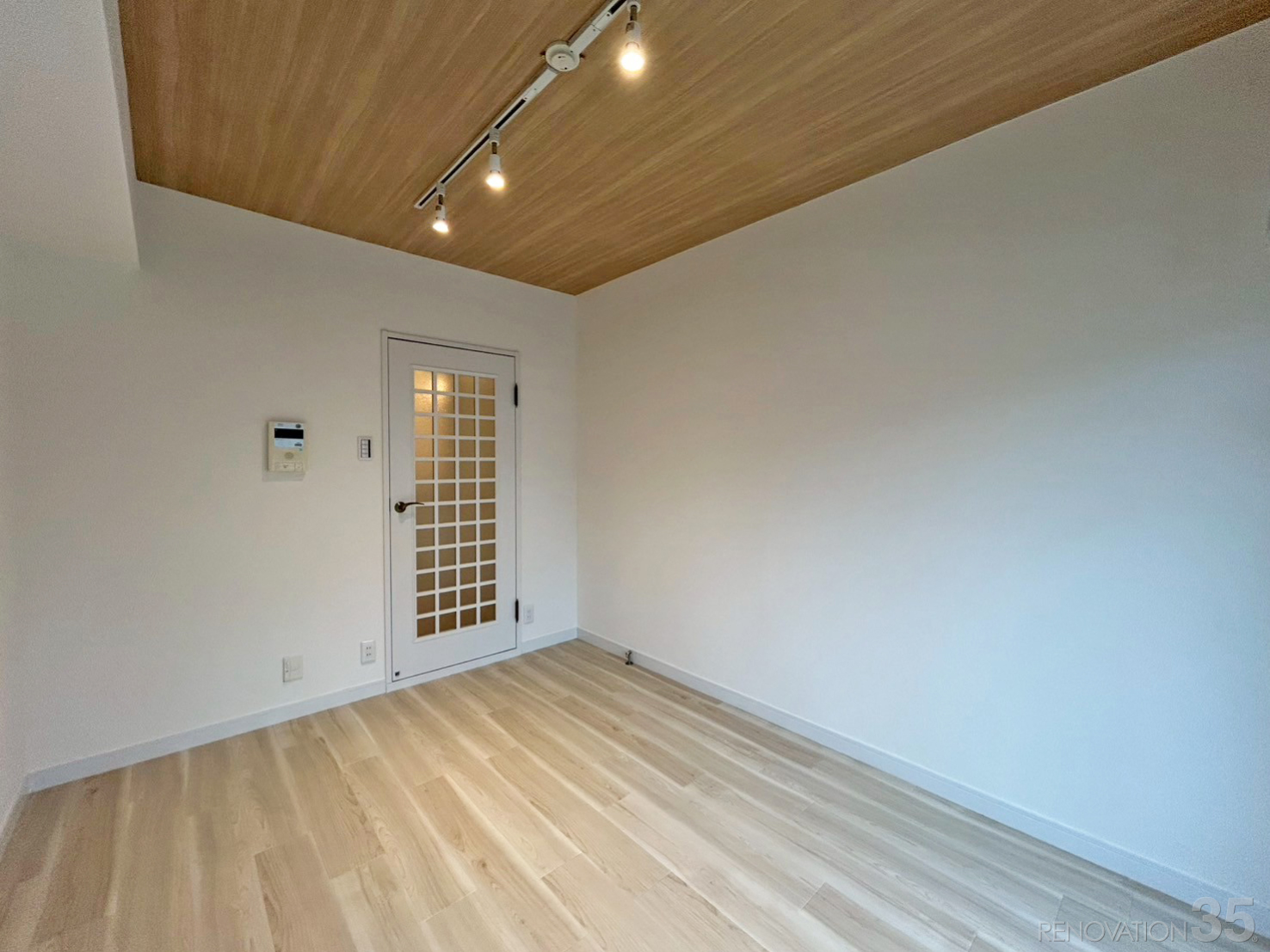 木目の広々空間、1Kの空室対策リノベーション神奈川県大和市、AFTER4