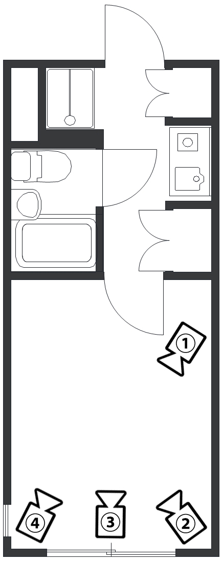神奈川県大和市1K16㎡の図面写真