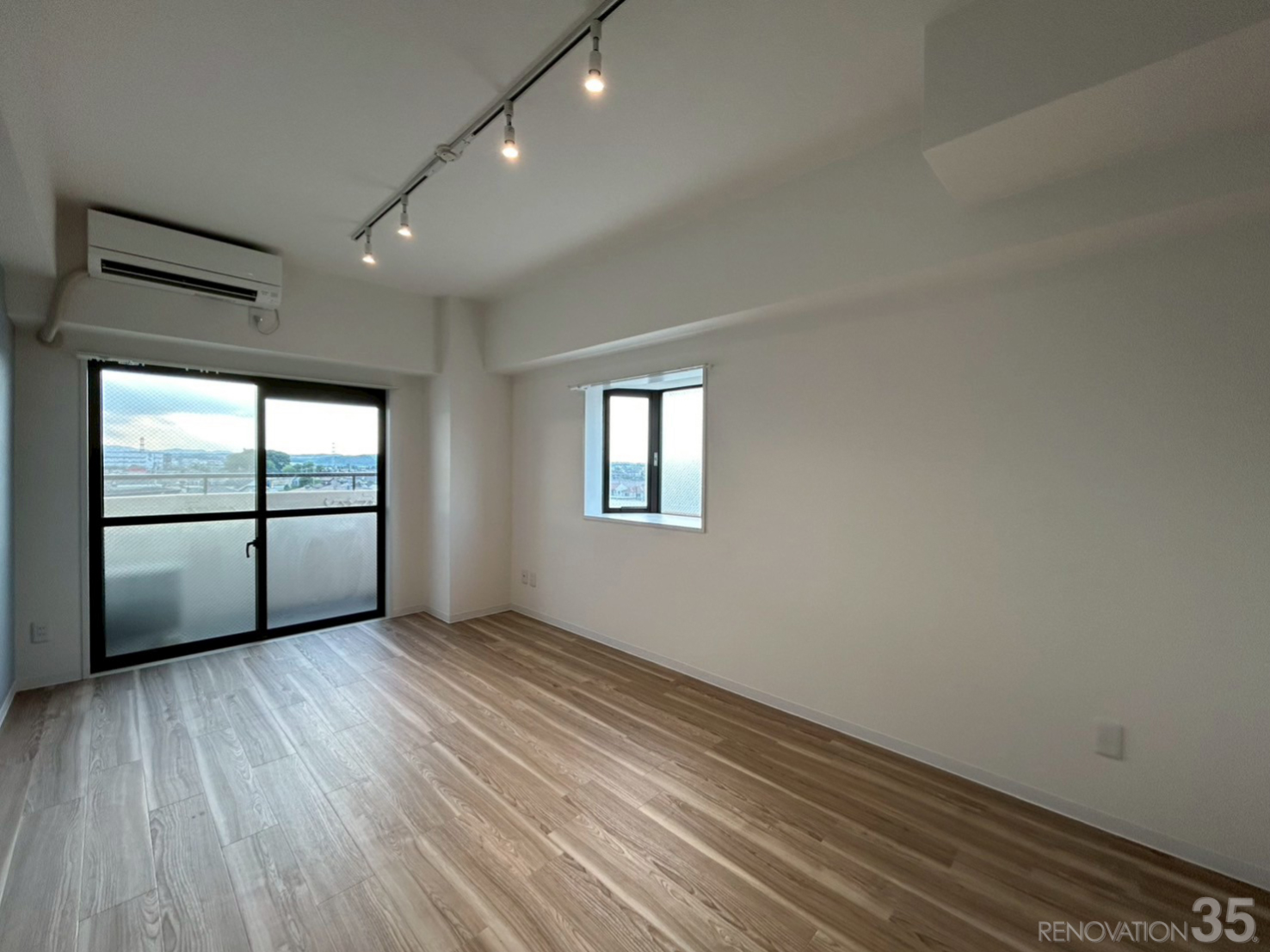 爽やかなブルー空間、1Rの空室対策リノベーション埼玉県坂戸市、AFTER4