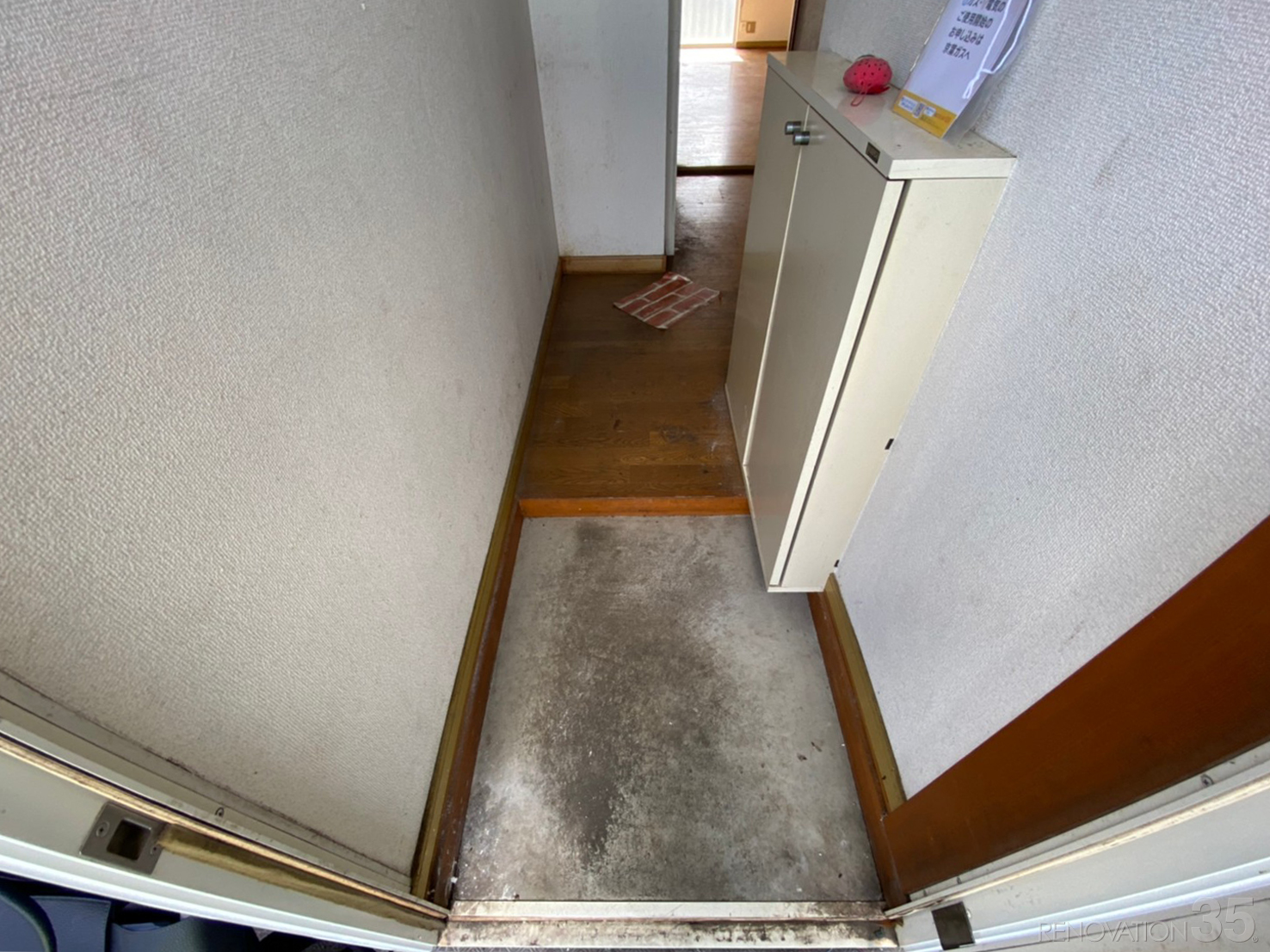 開放的なライトブルー空間、1K+ロフトの空室対策リフォーム千葉県柏市、BEFORE4