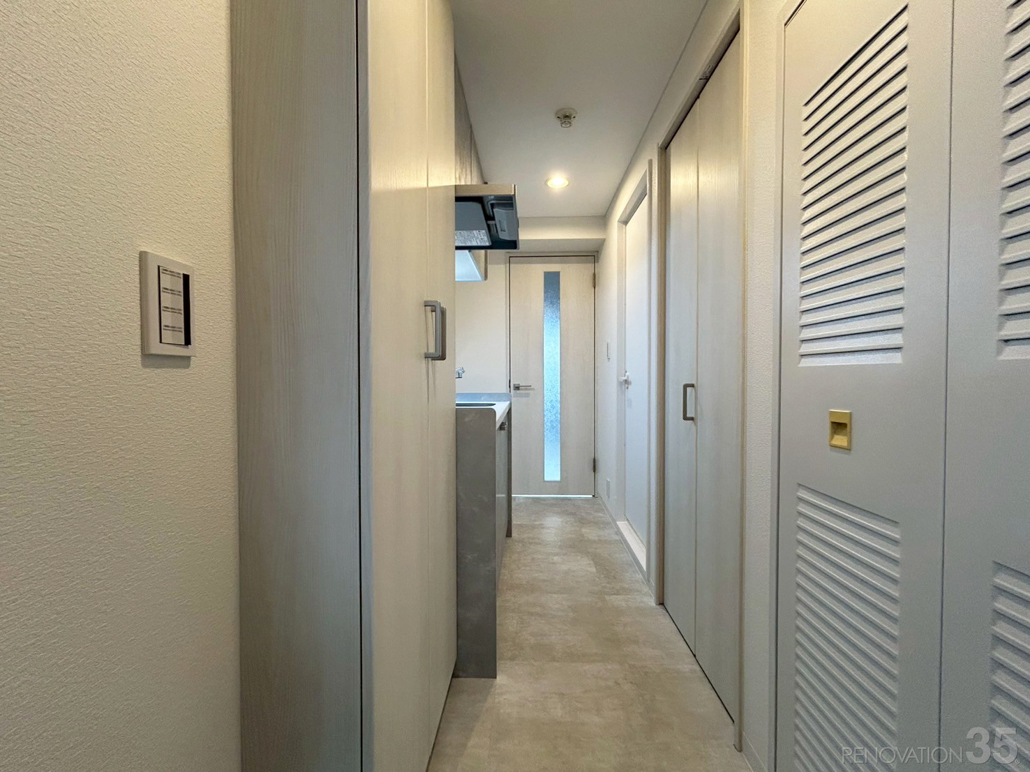 ナチュラルで明るい空間、1Kの空室対策リノベーション東京都三鷹市、AFTER4