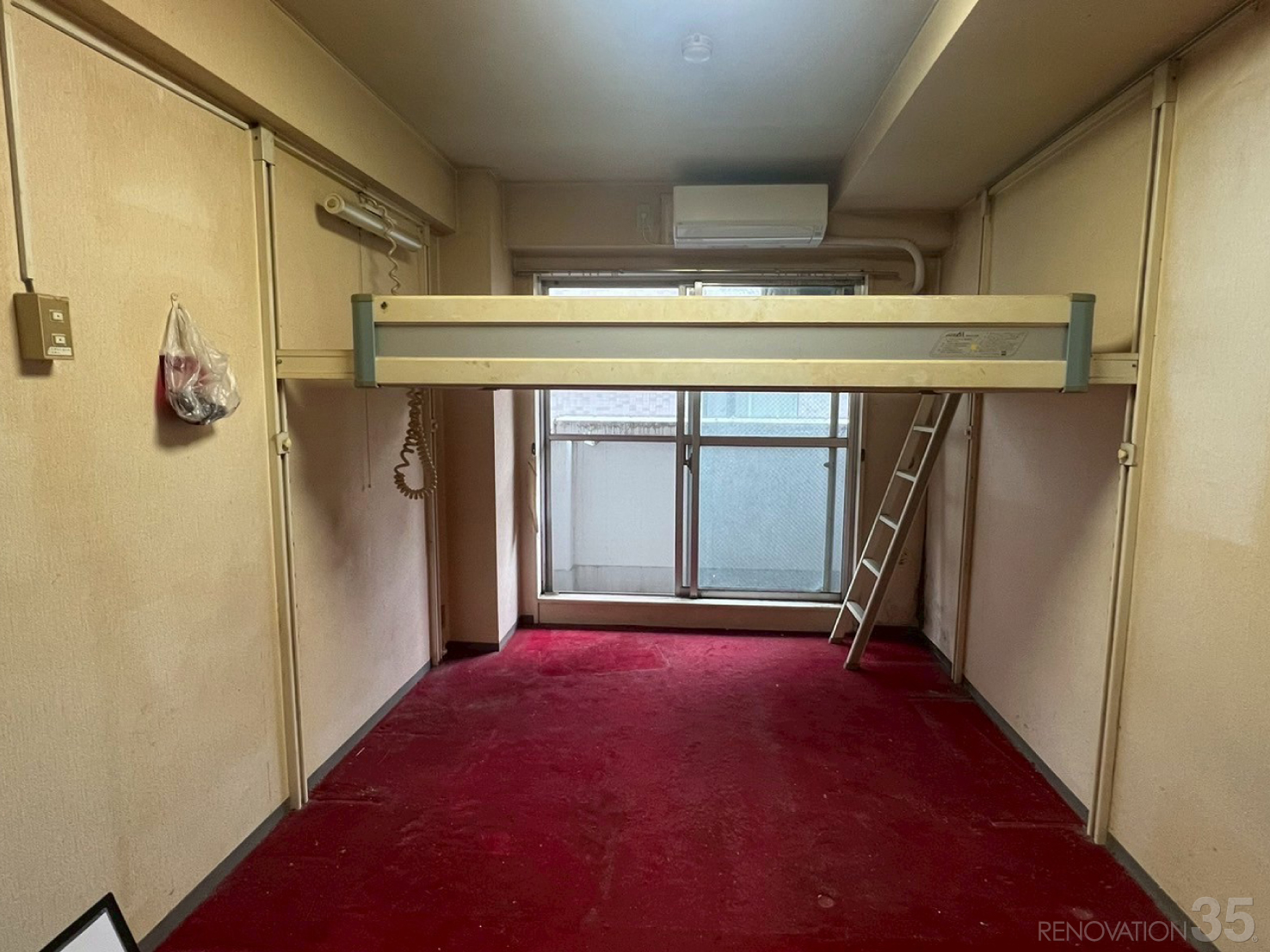 ナチュラルで明るい空間、1Kの空室対策リフォーム東京都三鷹市、BEFORE2