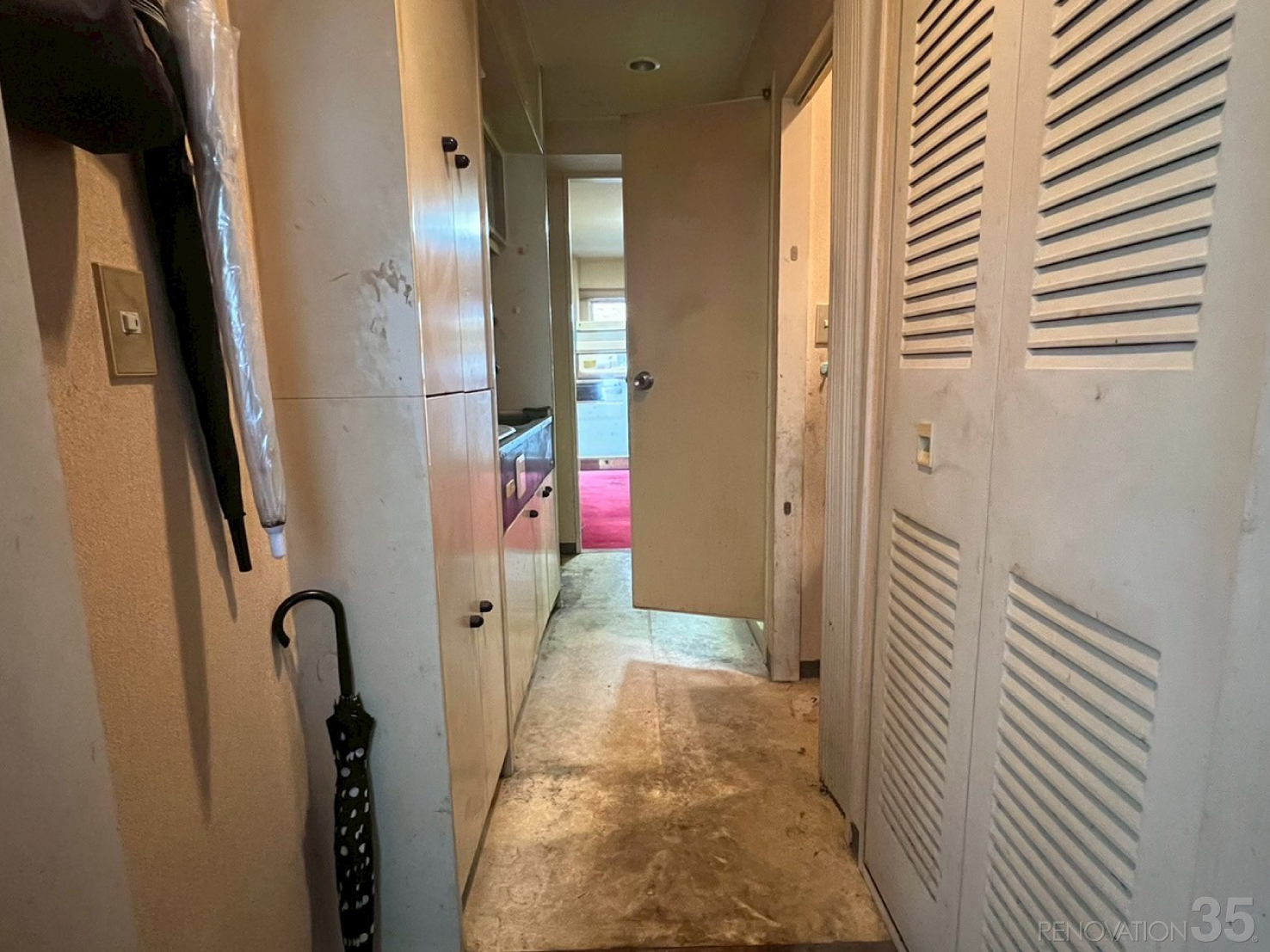 ナチュラルで明るい空間、1Kの空室対策リフォーム東京都三鷹市、BEFORE4