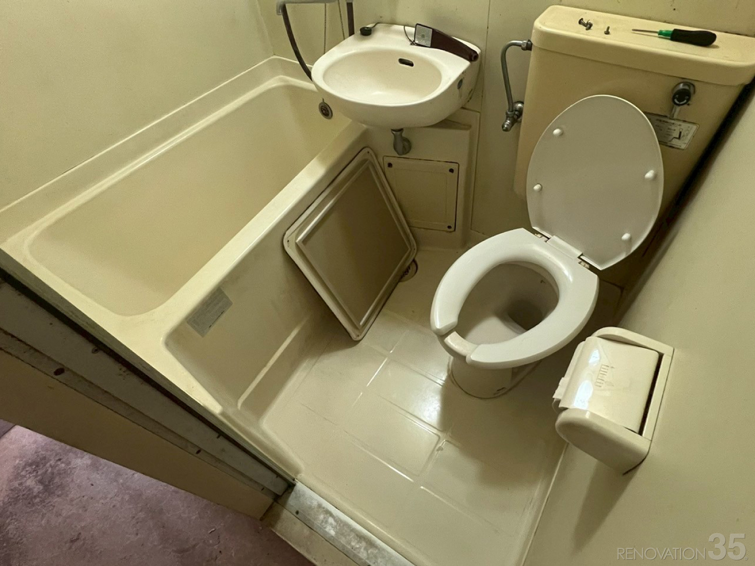 ナチュラルで明るい空間、1Kの空室対策リフォーム東京都三鷹市、BEFORE5