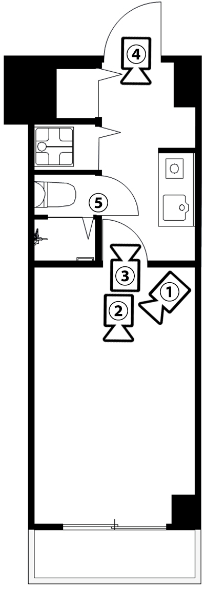 東京都三鷹市1K22㎡の図面写真