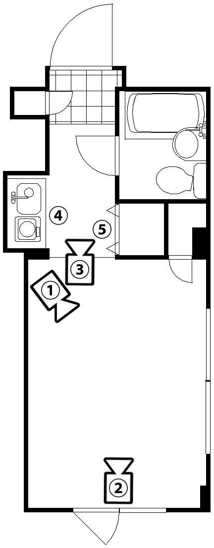 東京都練馬区1R16㎡の図面写真