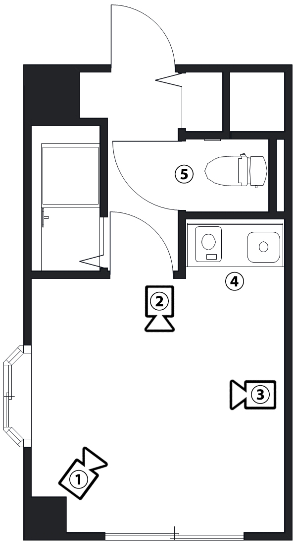 神奈川県茅ケ崎市1R18㎡の図面写真