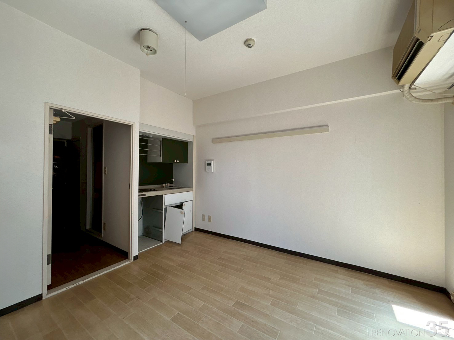 落ち着きのある上品な賃貸、1Rの空室対策リフォーム神奈川県茅ケ崎市、BEFORE1