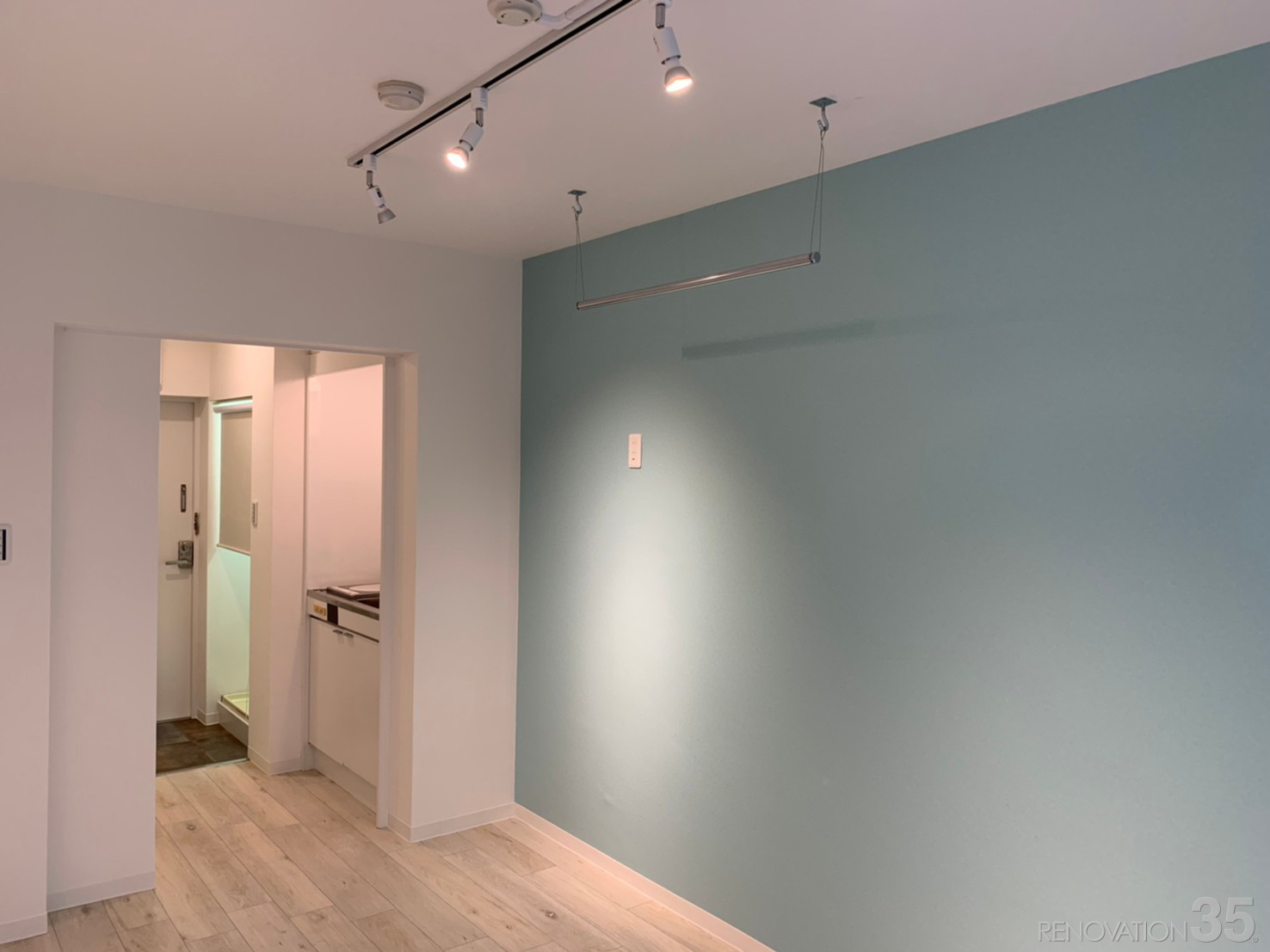 清潔感のある爽やか空間、1Rの空室対策リノベーション神奈川県横浜市、AFTER2