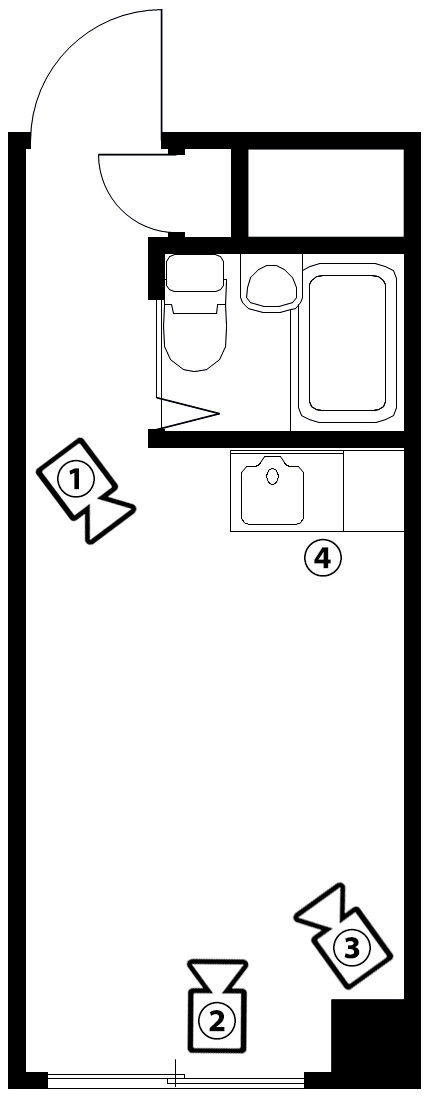 神奈川県横浜市1R15㎡の図面写真